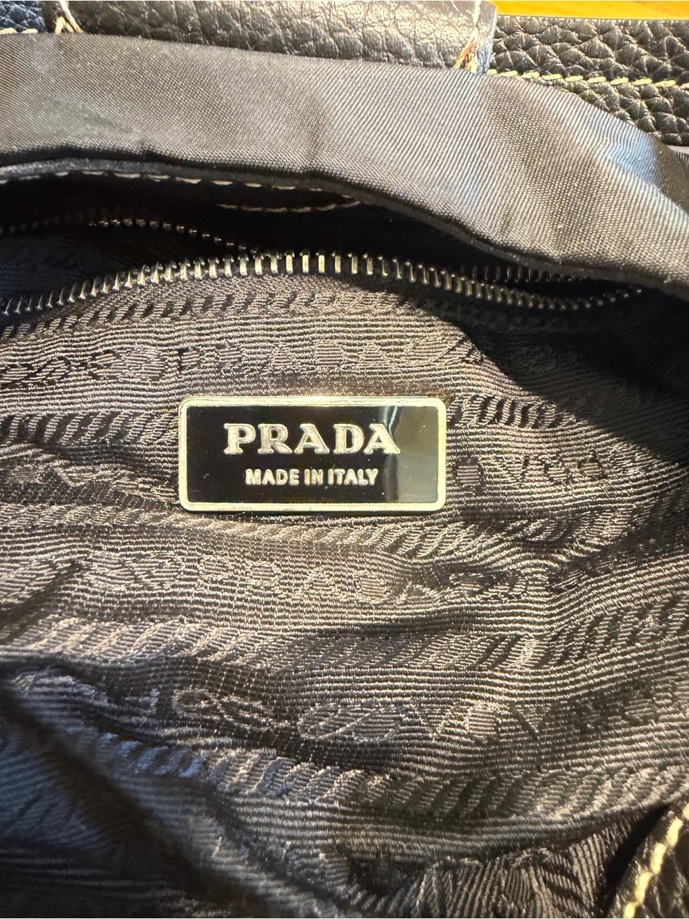 Prada Tessuto Nylon Hobo bag leather trim buckle - Picture 3 of 9